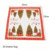 Snowflake Party X-mas Paper Napkins Napkins For Decoupage Christmas Napkin Lunch Paper