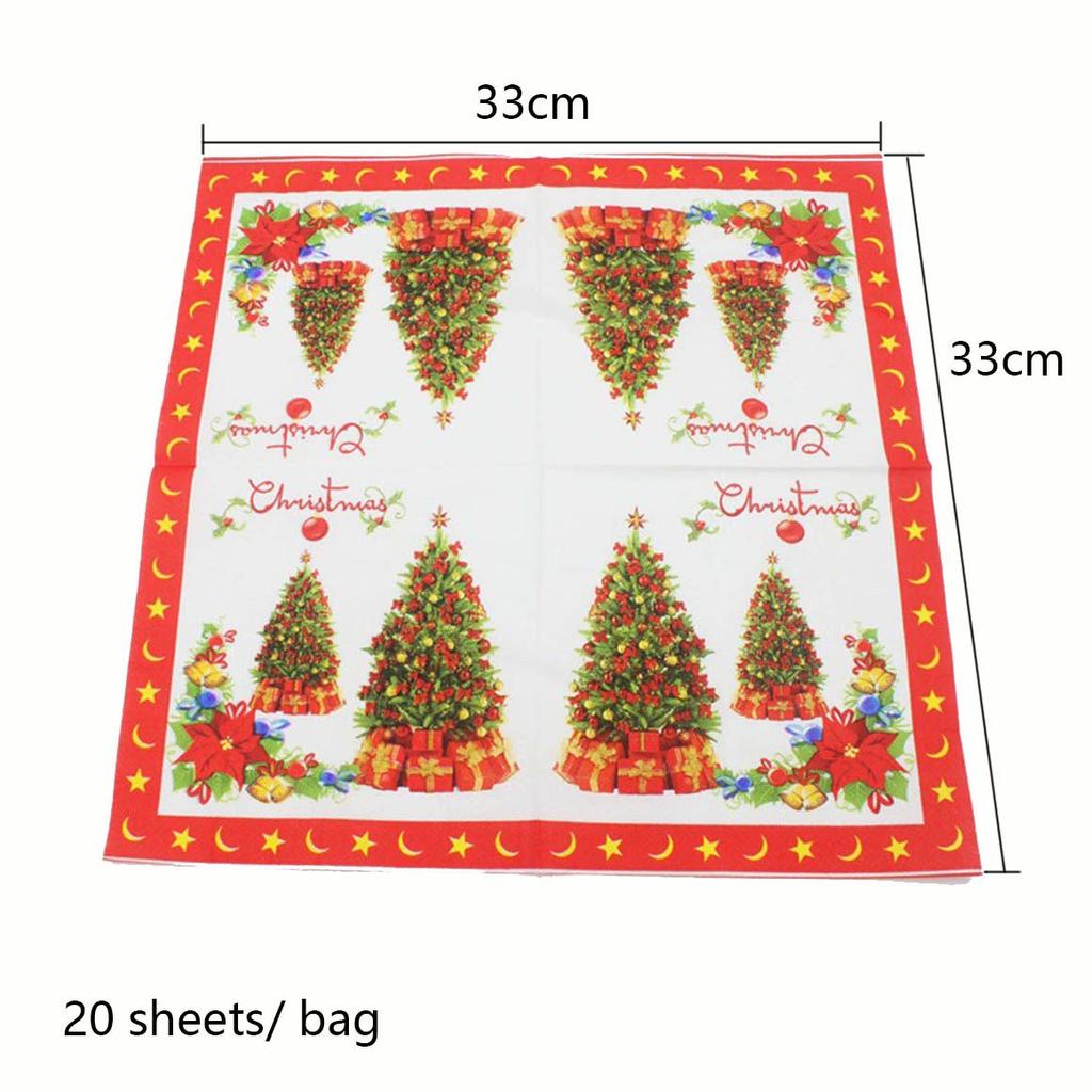 Snowflake Party X-mas Paper Napkins Napkins For Decoupage Christmas Napkin Lunch Paper