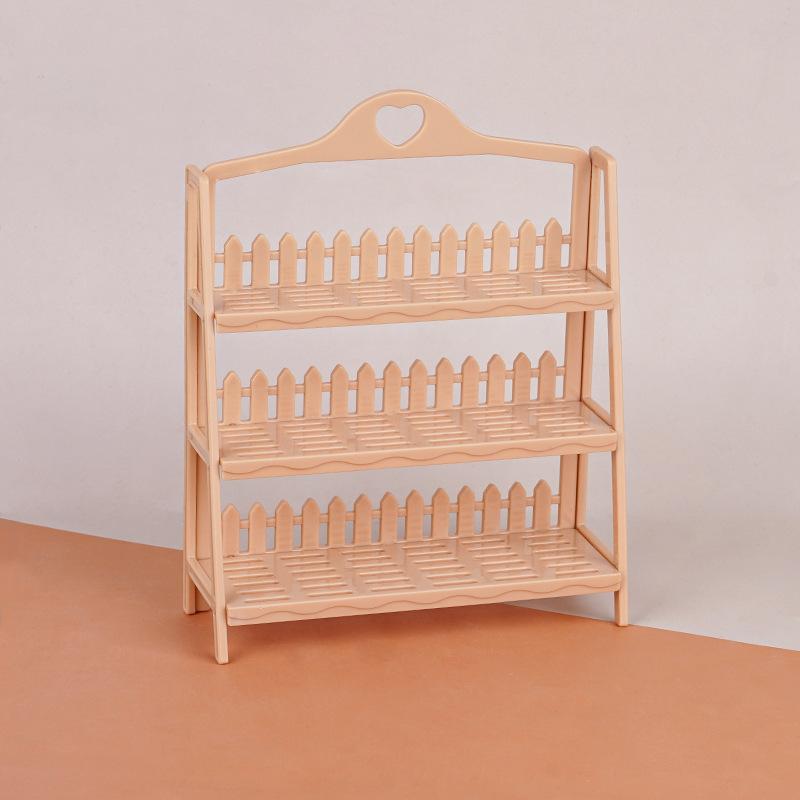 Mini Simulation Play House Bread Rack Flower Rack Supermarket Model Doll House Ornament Children Play House Toys