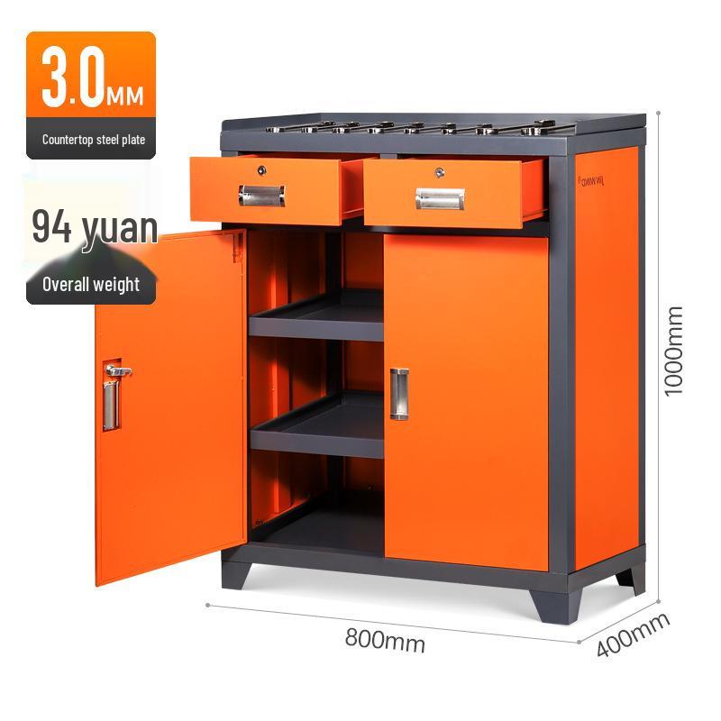 Heavy Duty 3mm Industrial CNC Lathe Tool Cabinet & Grinding Workbench