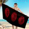 1 шт. Пляжное полотенце с дизайном логотипа AC Milan, Пляжное полотенце из микрофибры, Идеально подходит для бассейна, пляжа, путешествий, домашнего декора, Подарки для фанатов пляжных вечеринок