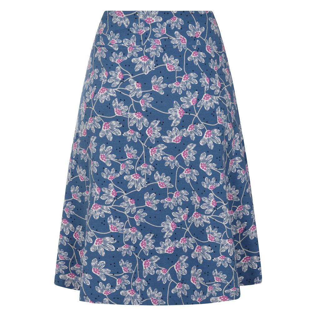 Lazy Jacks Womens/Ladies Wildflower Jersey Midi Skirt