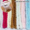 Coral Velvet Twist Stick Extra Thick Pipe Cleaners Large Plush Twist Stick Kids Art Craft Projects DIY Decoration Supplies