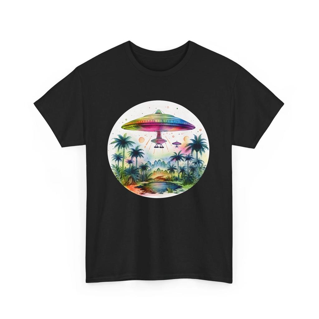 Alien Fantasy T-shirt Tops Tees Unisex | UFO Graphic Tee | Space World Vibes