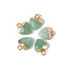 5pcs 10x13MM Natural Stone Faceted Heart Shape Pendant Charm Quartz Crystal Jewelry Accessorie For Making Earring Necklace