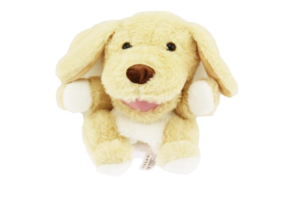 Speed Mao Fluffy Cute Dog Puppy Stuffed Animal Hand Puppet Beige