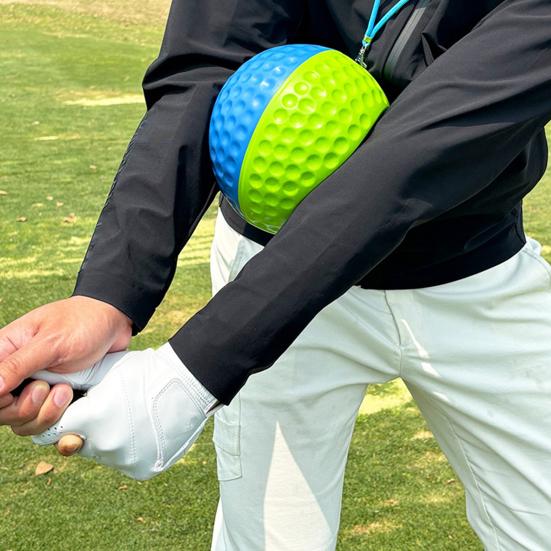 Тренировочное приспособление для гольфа, мяч из пенополиуретана, корректор осанки для гольфа, тренировочное оборудование для гольфа в помещении и на открытом воздухе для начинающих и профессионалов