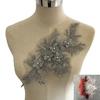 Высококачественная вышивка стразами в виде цветов, кружево для DIY, сетчатый кружевной воротник для шитья, декоративные аксессуары для одежды