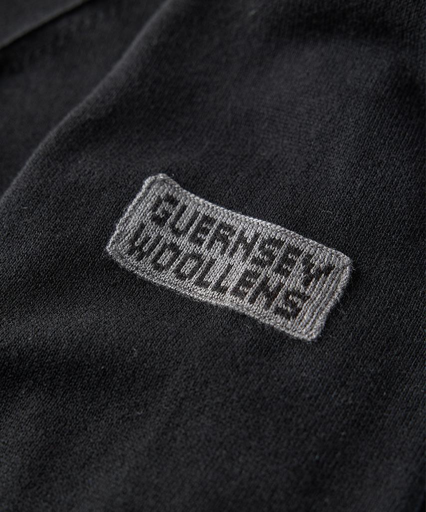 Хлопковый кардиган с V-образным вырезом Guernsey Woollens - Черный
