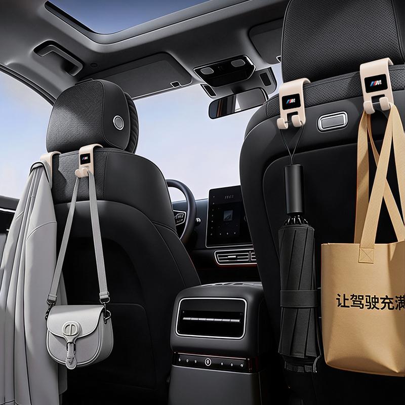 Car Seat Back Headrest Storage Hooks Accessories For BMW E90 G80 M3 G30 M5 F82 F83 F20 F21 G42 F95 F96 G06 G07 M2 M4 M8 G14 G15