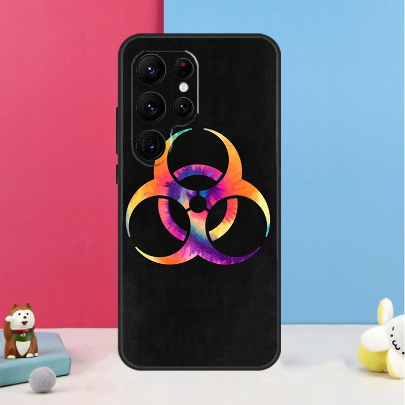 Логотип-символ биоопасности Чехол для Samsung Galaxy S24 S23 S22 Ultra S20 FE S21 FE Note 10 20 S8 S9 S10 Plus Чехол