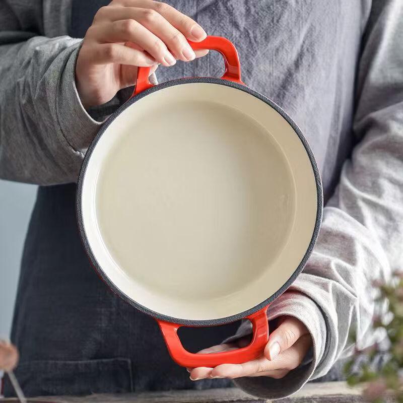 Чугунная эмалированная сковорода ZISIZ