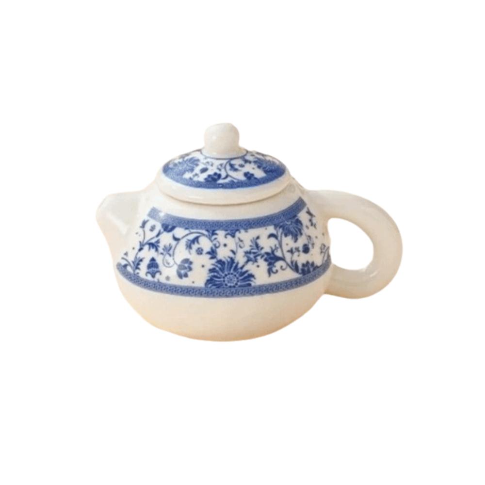 Chinese Style Flower Porcelain Teapot Exquisite Milk Tea Lid Accessories Restaurant