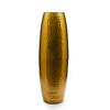 24-Inch Tall Gold Hammered Iron Floor Vase - Handcrafted Decorative Accent for Modern Home, Living Room, Office, and Event Décor