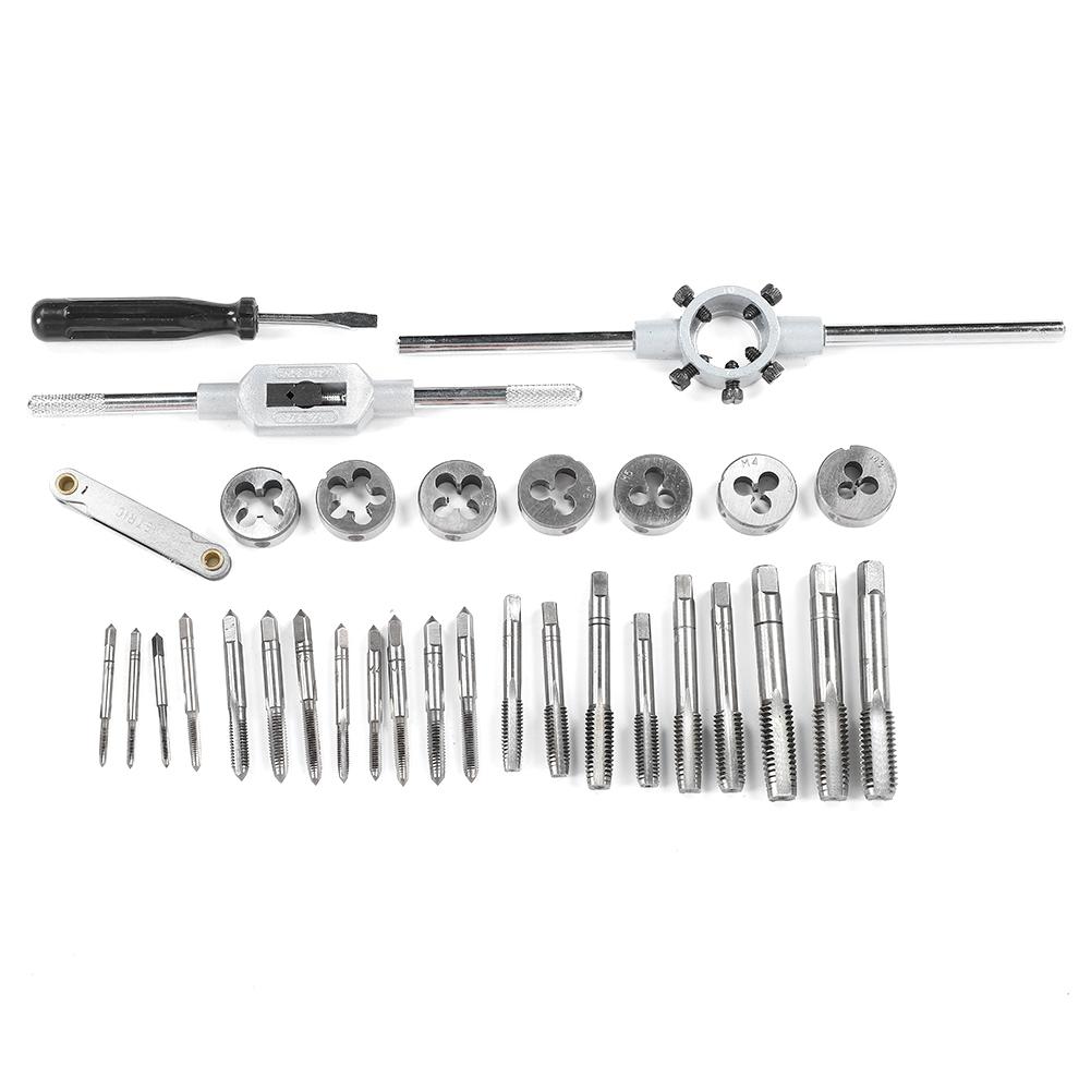 Набор из 32 шт. Набор ручных инструментов для метчиков из легированной стали с высокой твердостью