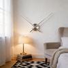 Modern Minimalist Metal Quartz Wall Clock Parts With Living Room And Bedroom Decor