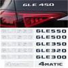 Буквы Логотип Значок Наклейки на Багажник Автомобиля Для Mercedes Benz GLE Класс GLE53 GLE350 GLE400 GLE450 W166 W167 4Matic GLE63