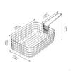 Корзина для жарки картофеля фри, чипсов, курицы Складная ручка Для использования на открытом воздухе В помещении
