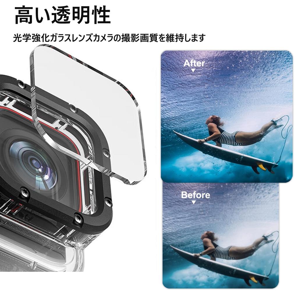 Чехол для дайвинга PULUZ 60M для Insta360 Ace, водонепроницаемый корпус для спортивной камеры 360 Ace Pro, водонепроницаемый защитный чехол, ударопрочный, небьющийся