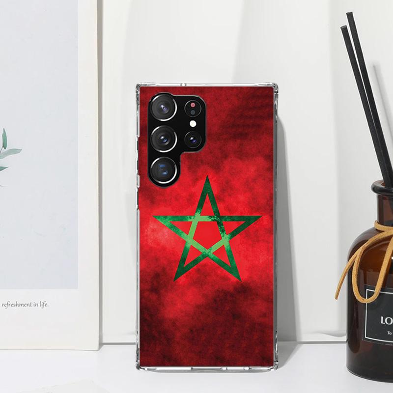 Чехол для телефона Флаг Марокко Для Samsung Galaxy S25 S24 S23 S22 Ultra S21 FE S20 Plus S10 + S10E Арт Fundas Задняя крышка S24 S23 S22 S2