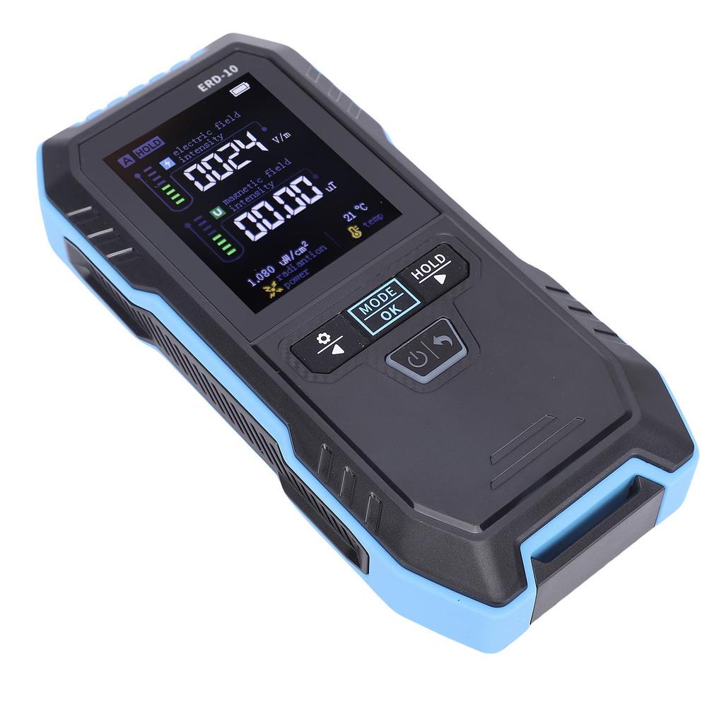 Измеритель электромагнитного поля 4 в 1 Детектор электрического магнитного поля радиочастотного излучения температуры EF MF RF-метр с