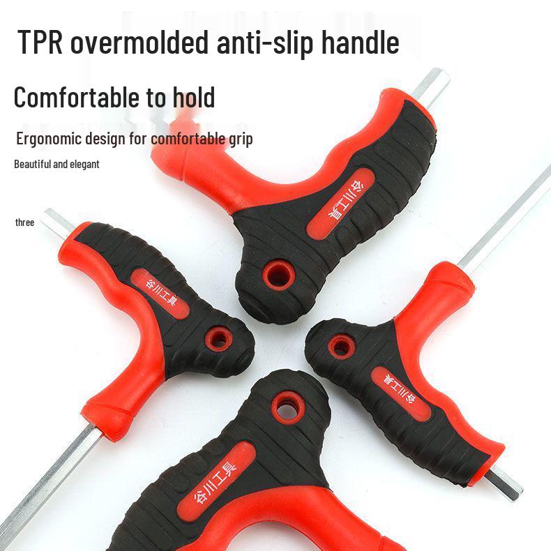 Т-образный набор шестигранных ключей с шаровыми и плоскими головками, рычажная отвертка Torx