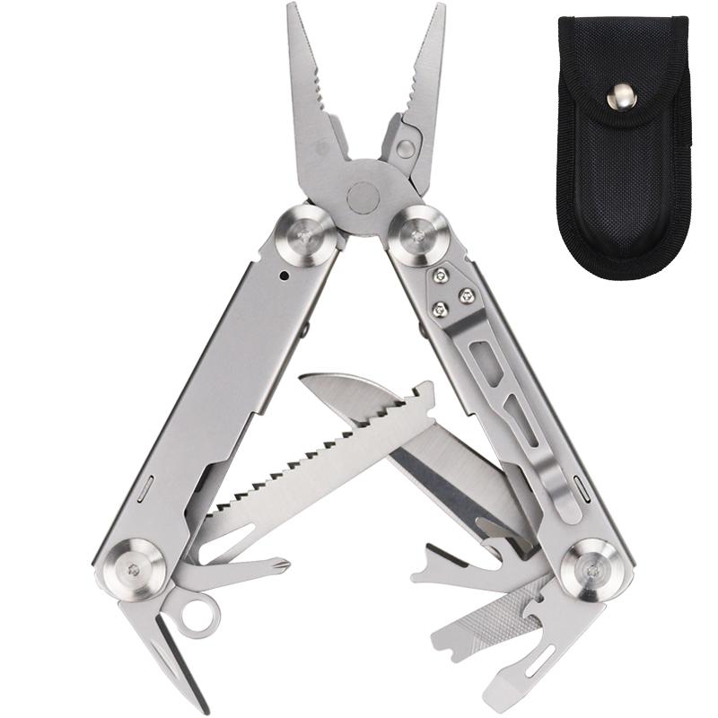 Portable Pocket Multitool Pliers Knife Screwdriver Stainless Steel Hand Tools for Outdoor Survival Camping Hunting and Hiking