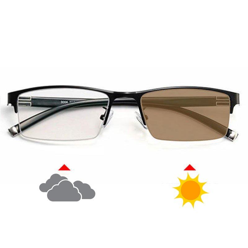 Мужские деловые фотохромные очки для близорукости Женские ретро классические очки Диоптрии от 0 до -6.0 Модные трендовые очки для близи