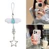 Aesthetic Star Phone Charm Lanyard Versatile Keychain and Bag Pendant Alloy Phone Accessory for Women and Girls