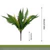 Artificial Plant Feel Soft Glue Giant Fern Leaves Persian Fern Plant Wall Fake Flower Green Plant Decoration