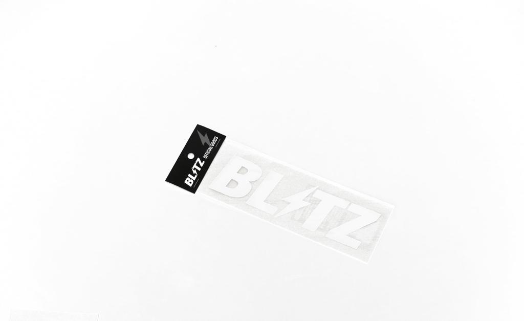 BLITZ Logo Sticker W200mm WHITE 13553