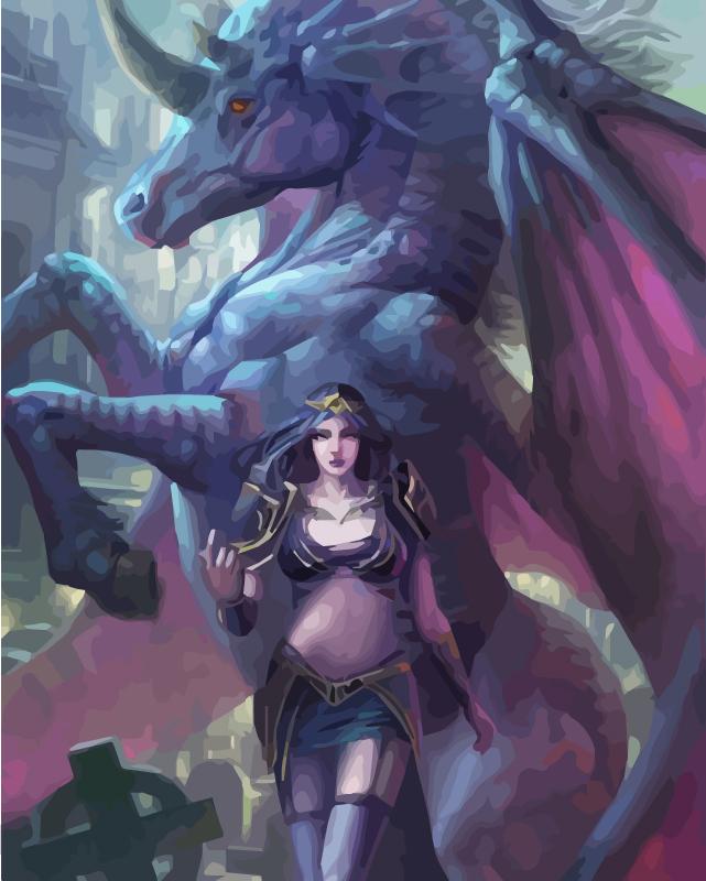 40x50 см картина маслом по номерам рисунок дракона на холсте ручная роспись художественный подарок DIY картина по номерам наборы животных домашний декор