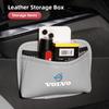 PU Leather Car Storage Organizer Bag Pocket For Volvo Xc60 XC40 EX40 Xc90 S60 S90 EX30 V40 V60 V50 V90 S80 C40 V70 XC70 C30 EX90
