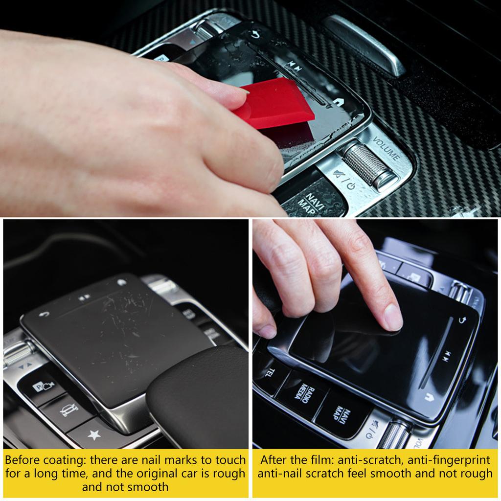 Пленка для кнопки мыши на центральной консоли автомобиля для W213 W205 W177 W247 Защитная пленка из ТПУ для кнопки мыши мультимедиа