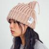 [Подарочная упаковка] РОЗОВАЯ ШАПКА-БИНИ С РИСУНКОМ ХЛЕБА