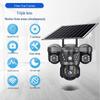 Wireless 360° Solar-Powered PTZ Camera with Triple-Lens and WiFi/4G Connectivity