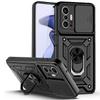 Mi11T Pro Case Slide Camera Shockproof Armor Cases For Xiomi Mi 11T 11 T Pro Lite 12 Lite Car Magnetic Holder Ring Protect Shell