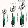 8 Inch 10 Inch 12 Inch Adjustable Wrench, Drop Forged Cr-V Steel, Small Spanner Wrenches Set,Crescent Grip for Greater Leverage