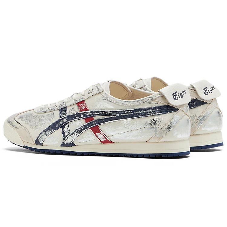 ONITSUKA TIGER Mexico 66 Sd Удобные Ретро Легкие Прочные Кроссовки с Низким Верхом Унисекс кроссовки Белый Серебристый 1183C069-020