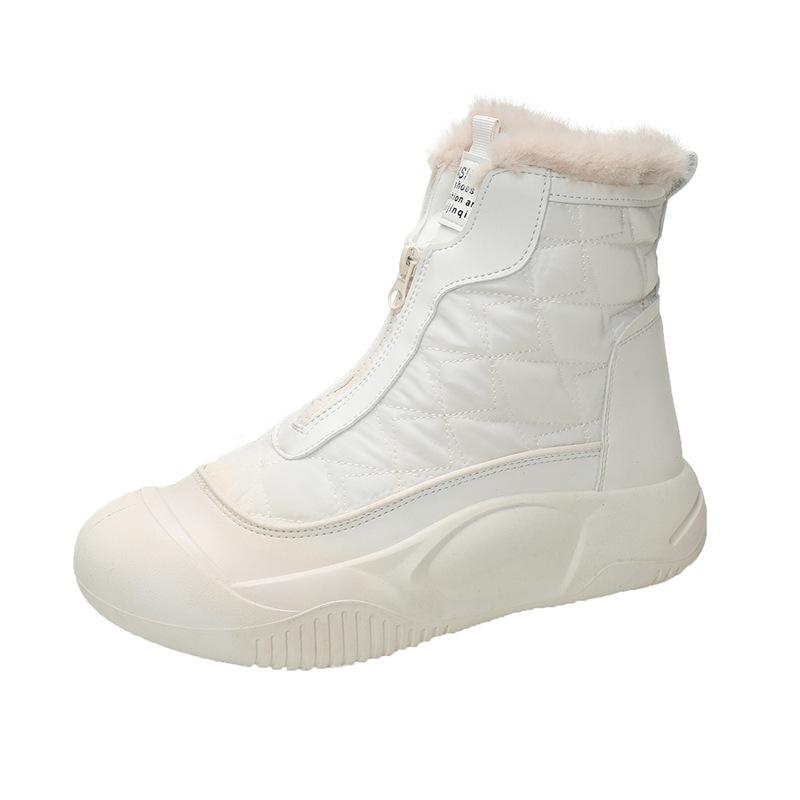 Fashion Winter Women's Boots 2024 New Waterproof Non Slip Snow Boots High Top Plush Cotton Shoes Comforta Thick Sole Casual Ladies Shoes