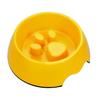 Yellow Stylish Anti Choke Dog Feeding Food Bowl Pet Happy Puppy Slow Down Eating Feeder Dish Durable