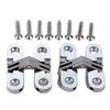 2pcs Door Hinges 304 Stainless Steel Hidden Invisible Concealed Folding Heavy Duty Kitchen/Garage Gate Hardware W/screw Fitting