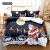 Комплект постельного белья «Рождественские сани», комплект постельного белья с 3D-принтом, комплект постельного белья с цифровой печатью, комплект постельного белья размера «queen size», модный дизайн