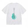 Women's Trend Classic T-Shirt Abstract Acoustic Guitar Line Art Design Tee