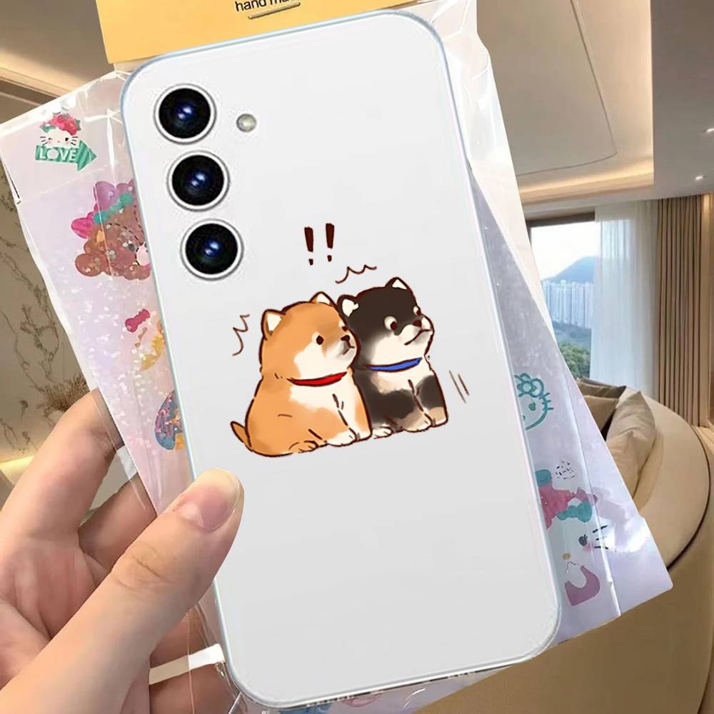 Чехол для телефона S-Shiba I-Inu для Samsung Galaxy Прозрачная крышка A52 A12 A51 S21 Edge S22ULTRA S23 S24 S20LITE Plus Ultra