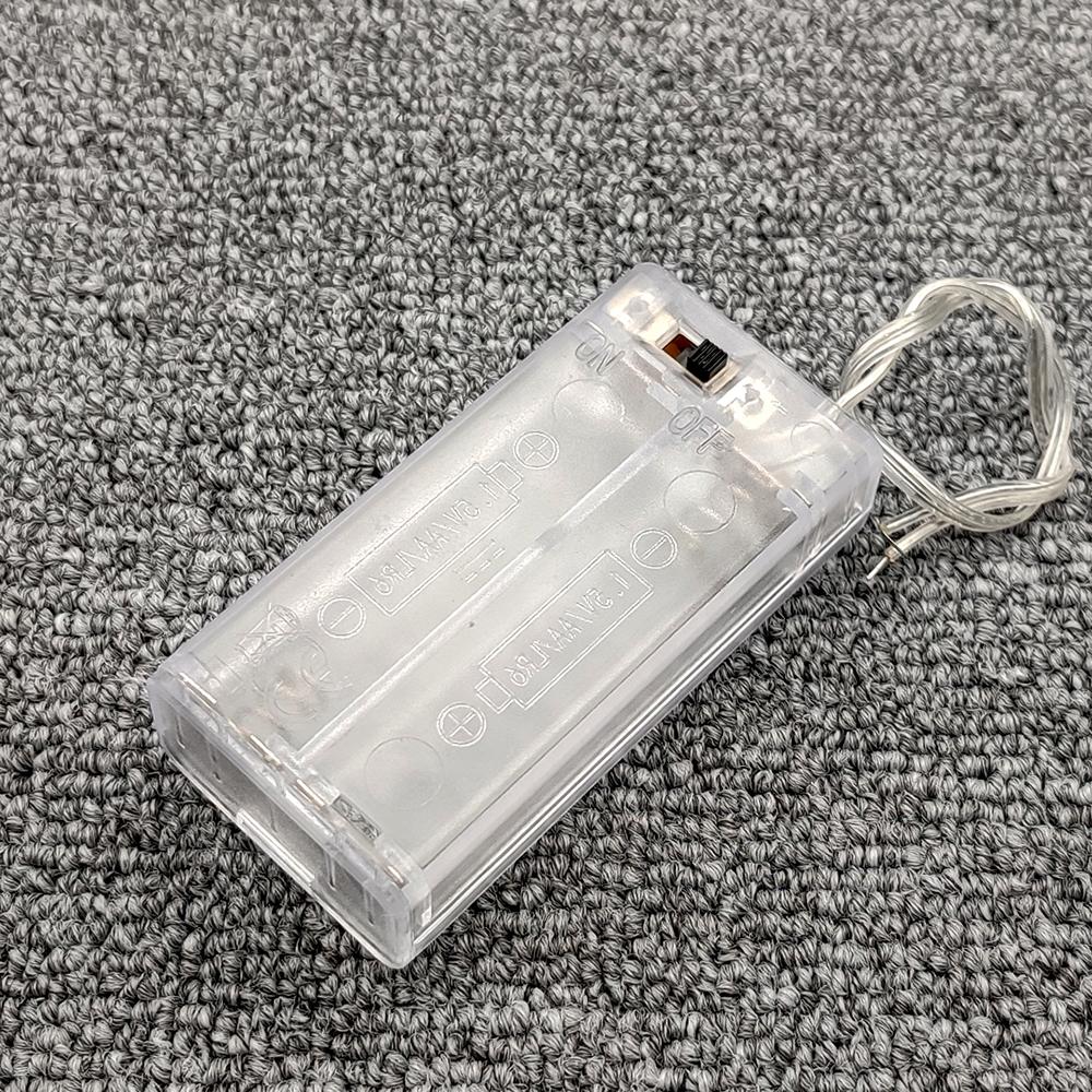 Прозрачный DIY ABS для батареек AA, 2-3 слота, ящик для хранения, контейнер для батареек, ящики для хранения батареек, коробка для батареек, держатель для батареек