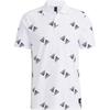 Logo All Over Print Polo Shirt Men Polo Shirts White HE7438