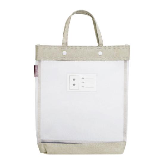 Чехол для хранения файлов с ручкой, прозрачная большая вместительная прочная несущая портативная сумка для хранения документов, органайзер