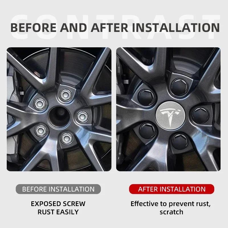 Автомобильная наклейка 2025 Новая Tesla 4 шт. 56 мм Колпаки на колеса для Tesla Model S X 3 Y Roadster Аксессуары Центральный колпачок для дисков A