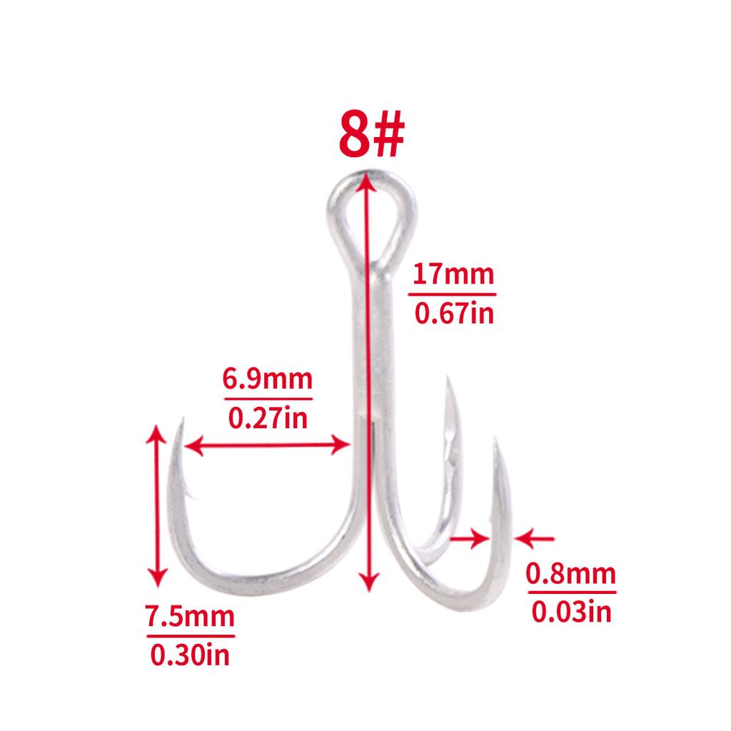 20шт/КОРОБКА полный набор рыболовных крючков коробка комплект нержавеющая тройная рыболовные крючки море для пресноводных соленых окровавленный крючок
